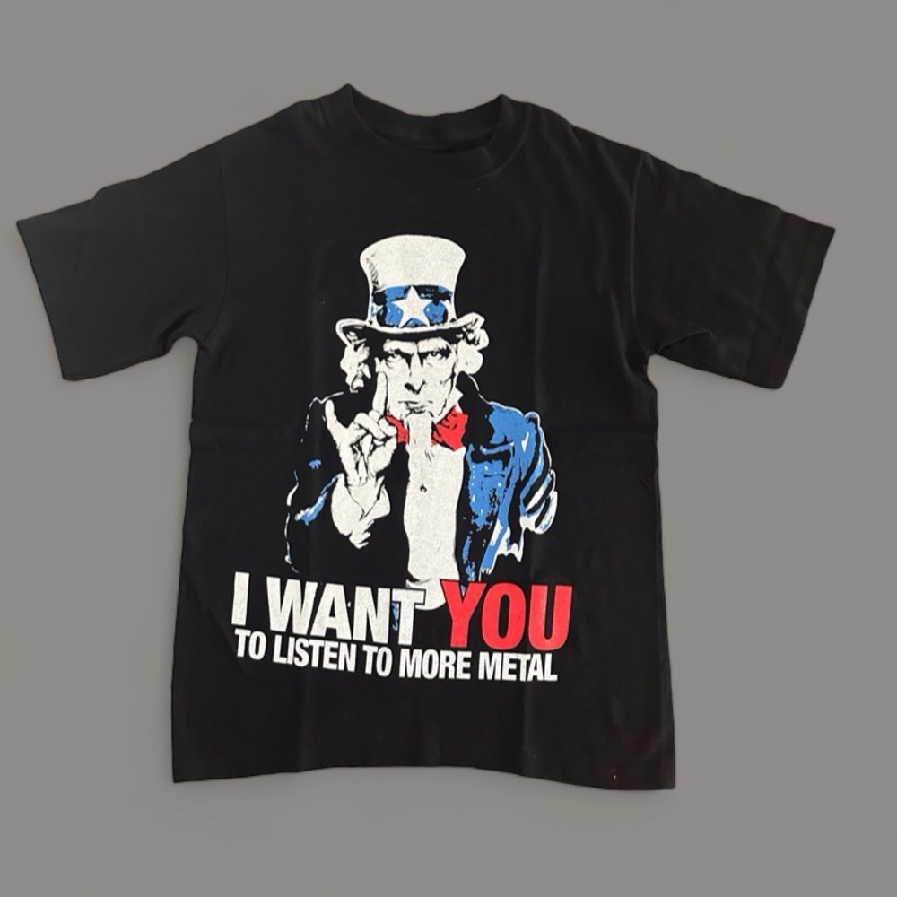 Hatewear Uncle Sam Heavy Metal T-Shirt. Size Small